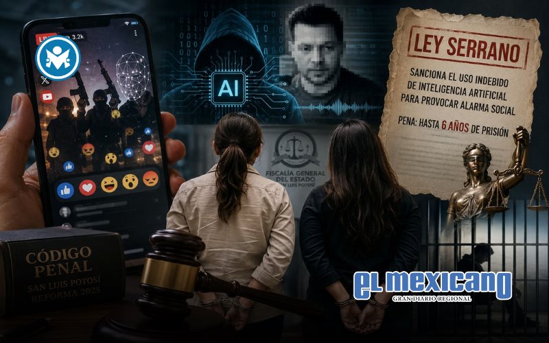 Detenciones en San Luis Potos&iacute; desatan pol&eacute;mica por ley sobre inteligencia artificial