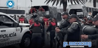 Blindan el AICM con dovelas y mil polic&iacute;as ante amenaza de la CNTE a un d&iacute;a del Mundial