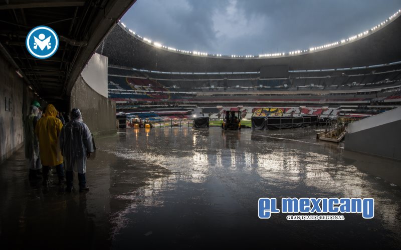 Estadio Ciudad de M&eacute;xico se inunda previo al Mundial 2026
