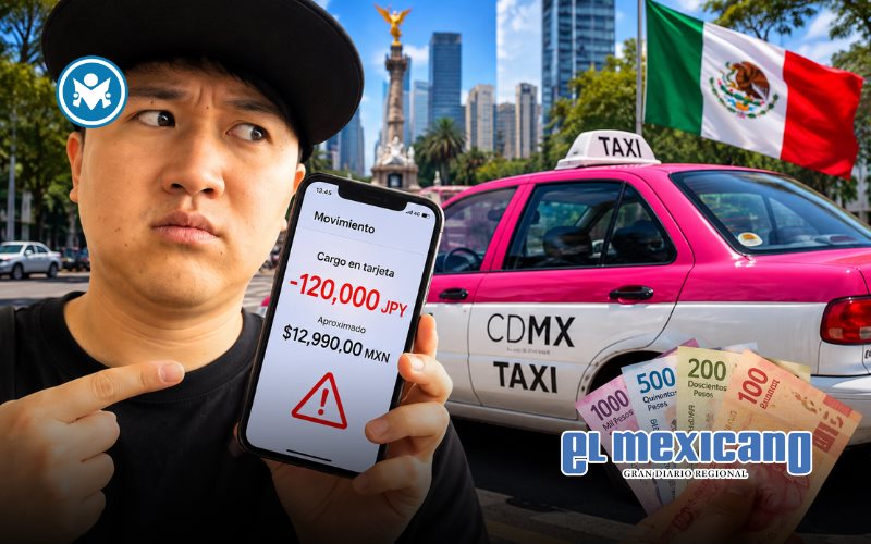 Turista japonés denuncia cobro de 13 mil pesos por taxi en México Turista japonés denuncia cobro de 13 mil pesos por taxi en México