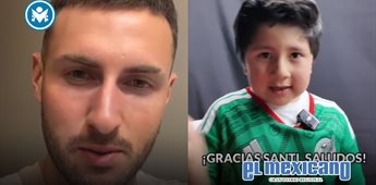 Santiago Gim&eacute;nez regala jersey de la Selecci&oacute;n Mexicana a ni&ntilde;o viral