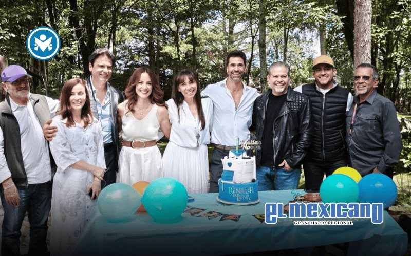 Celebran cumplea&ntilde;os de Mat&iacute;as Novoa en grabaciones de "El Renacer de Luna"