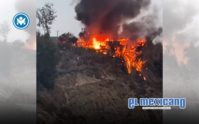 Incendio en vivienda de madera en la colonia Chihuahua