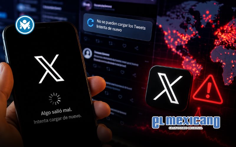 X presenta fallas globales; DownDetector registra pico de m&aacute;s de 1,400 reportes