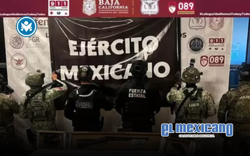 Encuentran camioneta con placas de EE.UU abandonada y cargada de armas en La Rumorosa