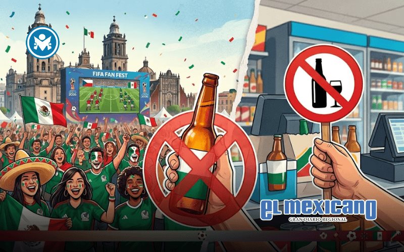 CDMX aplicar&aacute; Ley Seca por partido M&eacute;xico–Chequia en el Mundial 2026