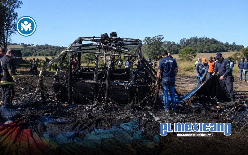 Globo aerost&aacute;tico se incendia en Brasil y deja 8 muertos