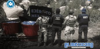 Ej&eacute;rcito desmantela laboratorio de metanfetamina en Ensenada
