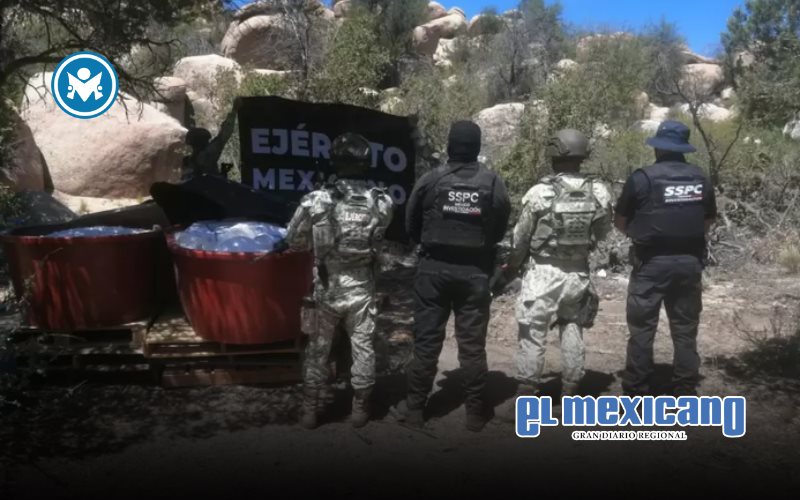 Ej&eacute;rcito desmantela laboratorio de metanfetamina en Ensenada