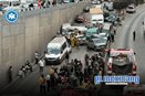 Carambola de m&aacute;s de 30 veh&iacute;culos colapsa Tijuana y deja al menos 26 lesionados