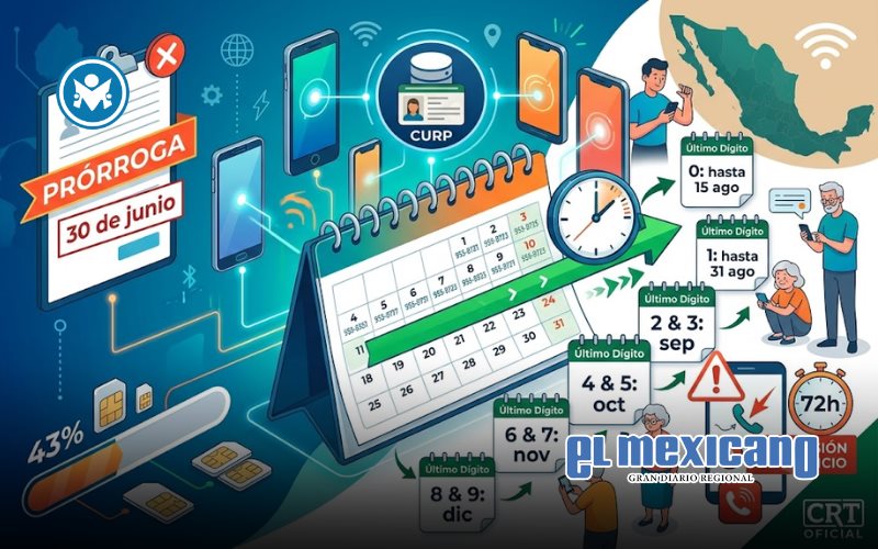 Ampl&iacute;an registro de celulares de prepago; plazo vencer&aacute; seg&uacute;n terminaci&oacute;n del n&uacute;mero