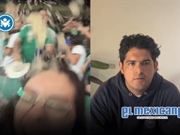 Aficionado ofrece disculpa tras lanzar bebida a influencer en Mundial
