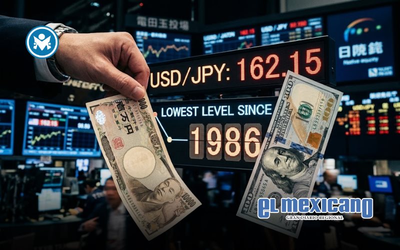 El yen se desploma a su nivel más bajo desde 1986 frente al dólar