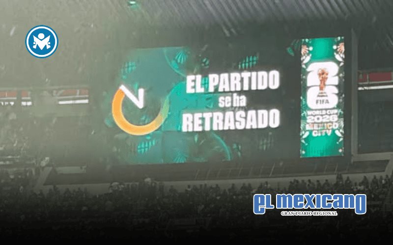 Retrasan inicio del M&eacute;xico vs Ecuador por tormenta el&eacute;ctrica