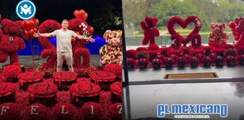 Canelo sorprende a su esposa con miles de rosas por su cumpleaños Canelo sorprende a su esposa con miles de rosas por su cumpleaños