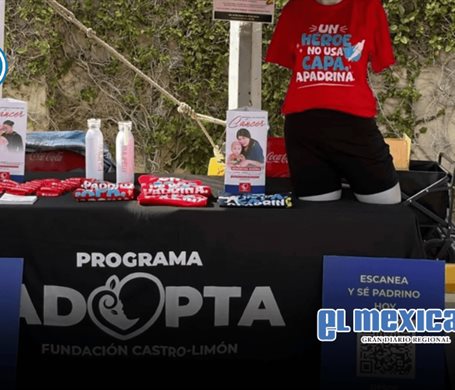 Invita Fundaci&oacute;n Castro-Lim&oacute;n a apadrinar la esperanza de un ni&ntilde;o con c&aacute;ncer