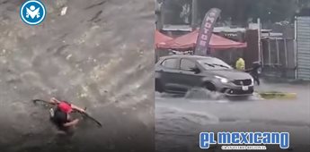 Fuertes lluvias provocan inundaciones y granizo en CDMX y Edomex
