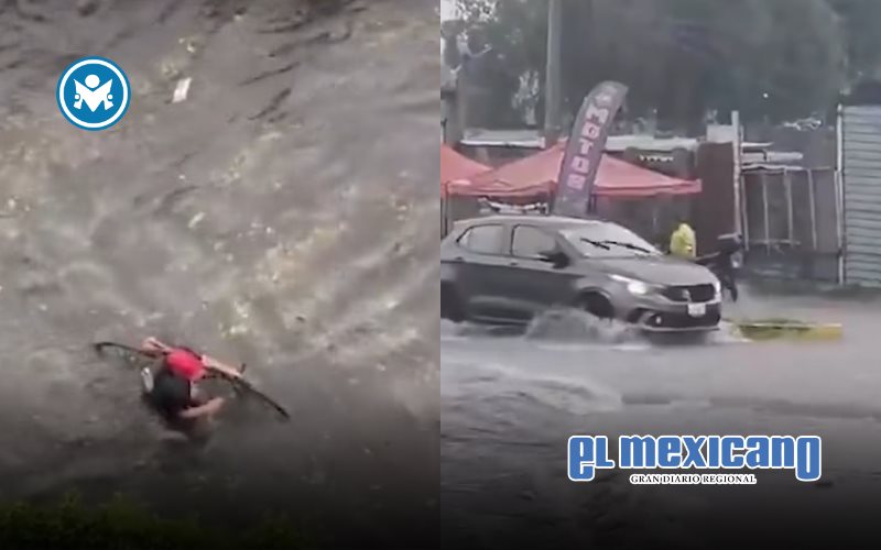 Fuertes lluvias provocan inundaciones y granizo en CDMX y Edomex