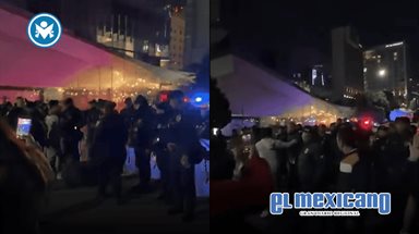 Polic&iacute;a disuelve serenata de aficionados a Inglaterra en CDMX