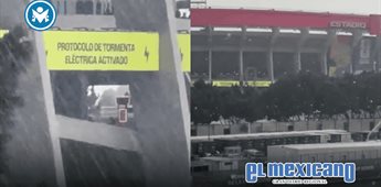 Activan protocolo por tormenta antes del M&eacute;xico vs Inglaterra