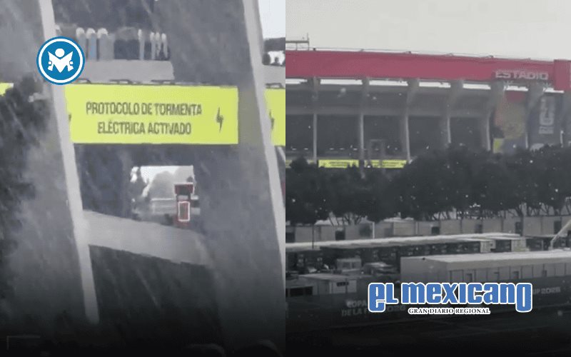 Activan protocolo por tormenta antes del M&eacute;xico vs Inglaterra