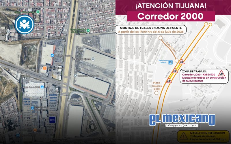 Anuncian trabajos viales en Bulevar 2000 a la altura de Plaza 2000 Anuncian trabajos viales en Bulevar 2000 a la altura de Plaza 2000