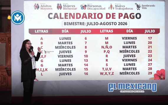 Del 6 al 29 de julio se realiza el pago de las pensiones para el bienestar correspondiente al bimestre julio-agosto: Antuna Cruz
